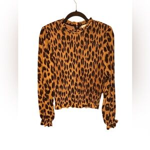 Jason Wu Leopard Print Top Size Medium